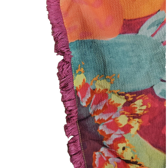 Judith March Open Kimono Size Large Southwestern Cactus Desert Colorful Topper - Picture 11 of 15